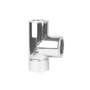 Димохідний трійник 87° утеплений з нержавіючої сталі для сауни та лазні Stalar Трійник 87° сауна
